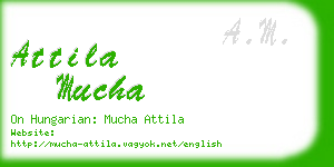 attila mucha business card